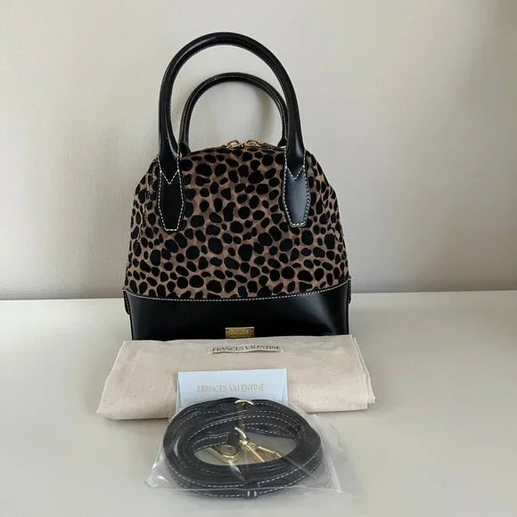 NWOT Frances Valentine Kate Spade Small Abbey Leopard Print Calf Hair Tote $498